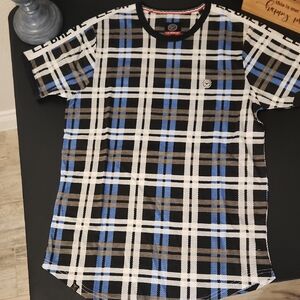 Le Brave Plaid Short-Sleeve Crew Neck T-Shirt